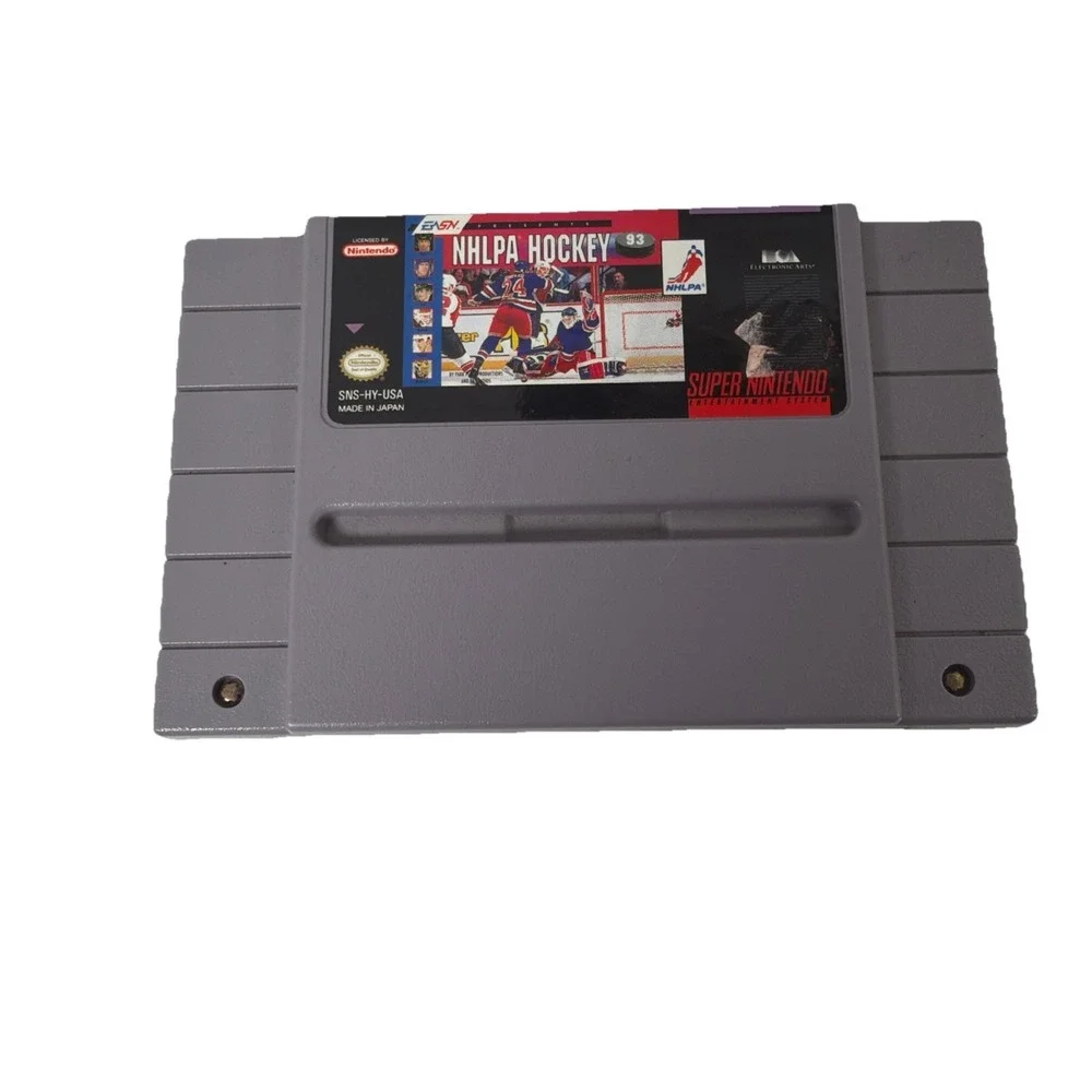 NHLPA Hockey 93 (Super Nintendo Entertainment System,‎ 1992) Authentic Cartridge